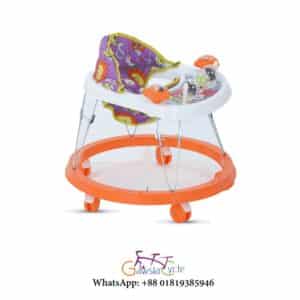 Smile Baby Walker - Orange & White